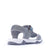 Symphony Kids Grey White Z-Strap Sandals Back View