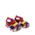 Symphony Kids Navy Red motion lights Sandals Angle View